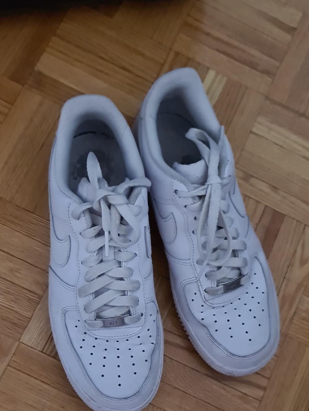 Nike White Low-Top Leather Sneakers